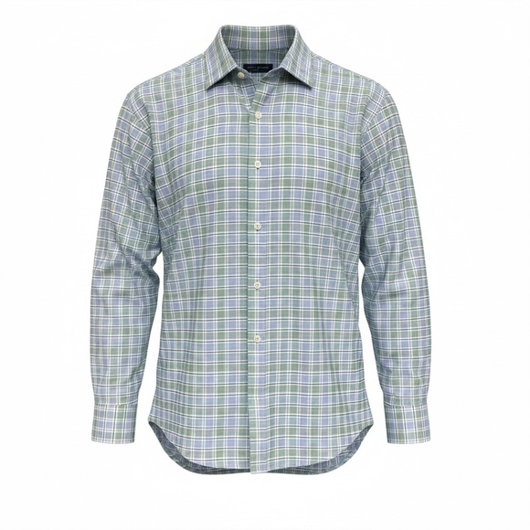 Tommy Hilfiger Other - Tommy Hilfiger Men’s 2XL Blue/Green Checked Pattern Classic Button Down Shirt